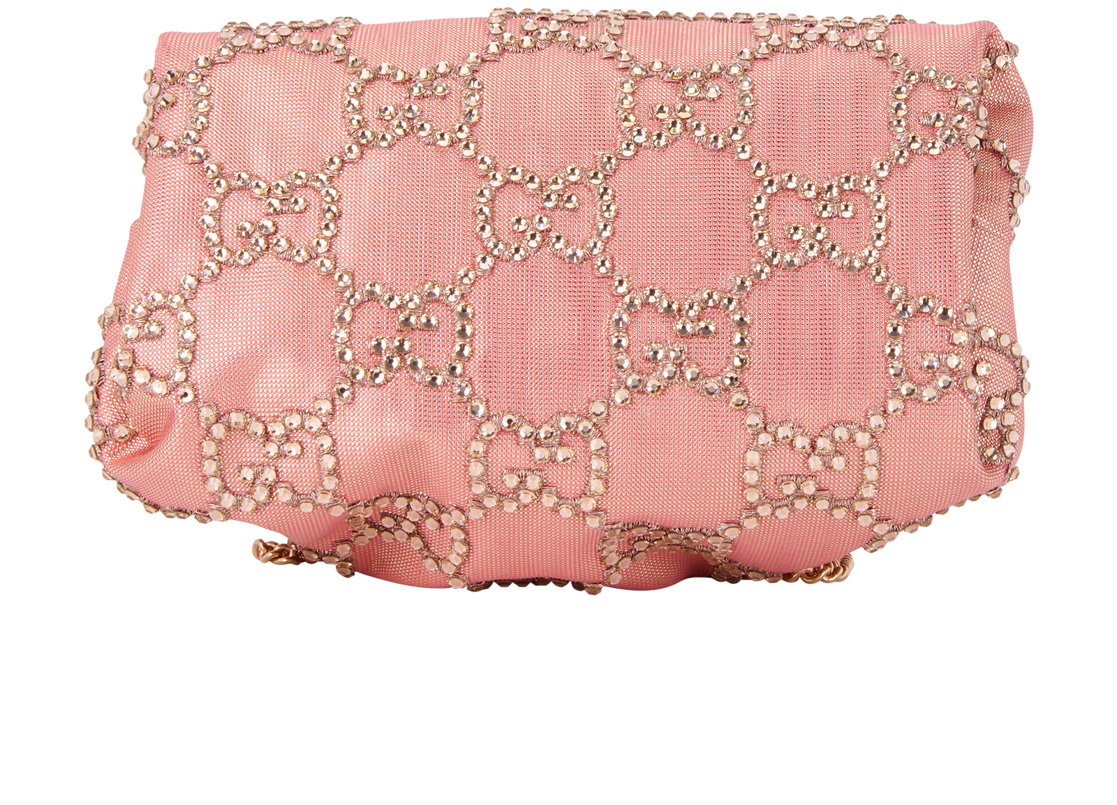 Moire Bow Clutch, &pound;1,800, Handbags, Pink, Fabric, Top view